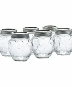 Glassware & Drinkware Shop 5 Kilner 13.5oz Fruit Jars (Set Of 6) | Strawberry Jars