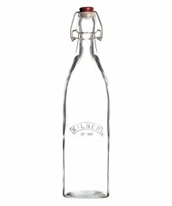 Kilner Swing Top Square Glass Bottle | 1L