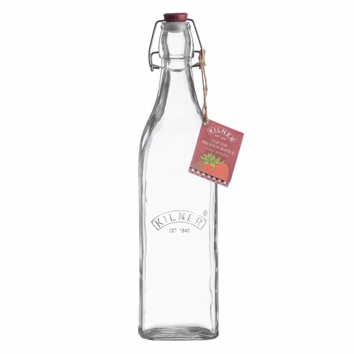 Kilner Swing Top Square Glass Bottle | 1L 4 Kilner Swing Top Square Glass Bottle | 1L - Image 2