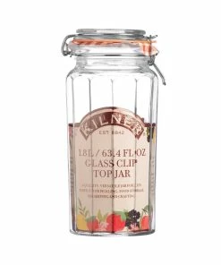 Kilner Facetted Clip Top Jar | 63.4oz 9 Kilner Facetted Clip Top Jar | 63.4oz -Glassware & Drinkware Shop 0025.735 2