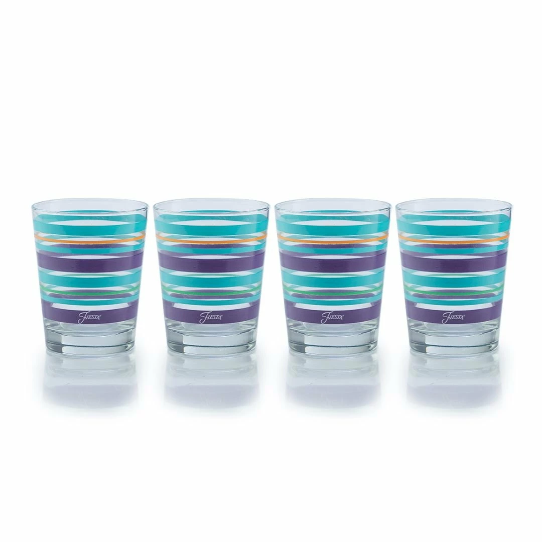 Fiesta® Drinkware Set Of 12 | Desert Stripes 4 Fiesta® Drinkware Set Of 12 | Desert Stripes - Image 2