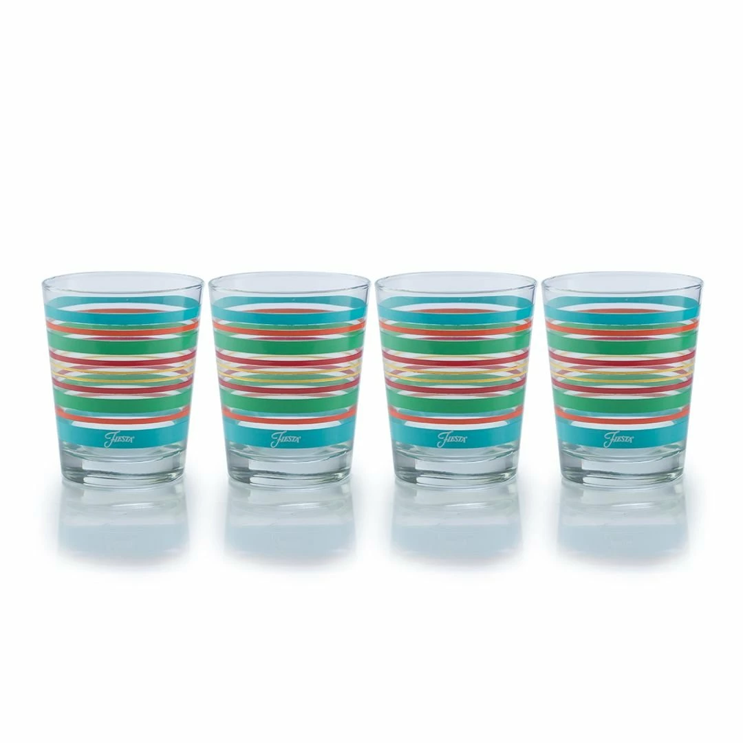 Fiesta® Drinkware Set Of 16 | Rainbow Radiance 4 Fiesta® Drinkware Set Of 16 | Rainbow Radiance - Image 2