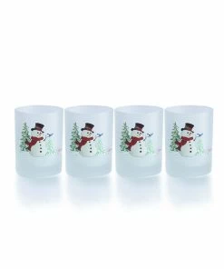 Fiesta® 14oz Double Old Fashioned Glasses (Set Of 4) | Snowman
