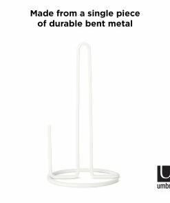 Umbra Squire Vertical Paper Towel Holder | White -Glassware & Drinkware Shop 1004313 660 squire wht co01