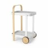 Umbra Bellwood Bar/Serving Cart | White-Natural 1 Umbra Bellwood Bar/Serving Cart | White-Natural -Glassware & Drinkware Shop 1015392 668 bellwood bar serving cart wht nat cc01