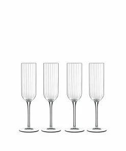 Luigi Bormioli Bach Flute 7oz Glass | Set Of 4