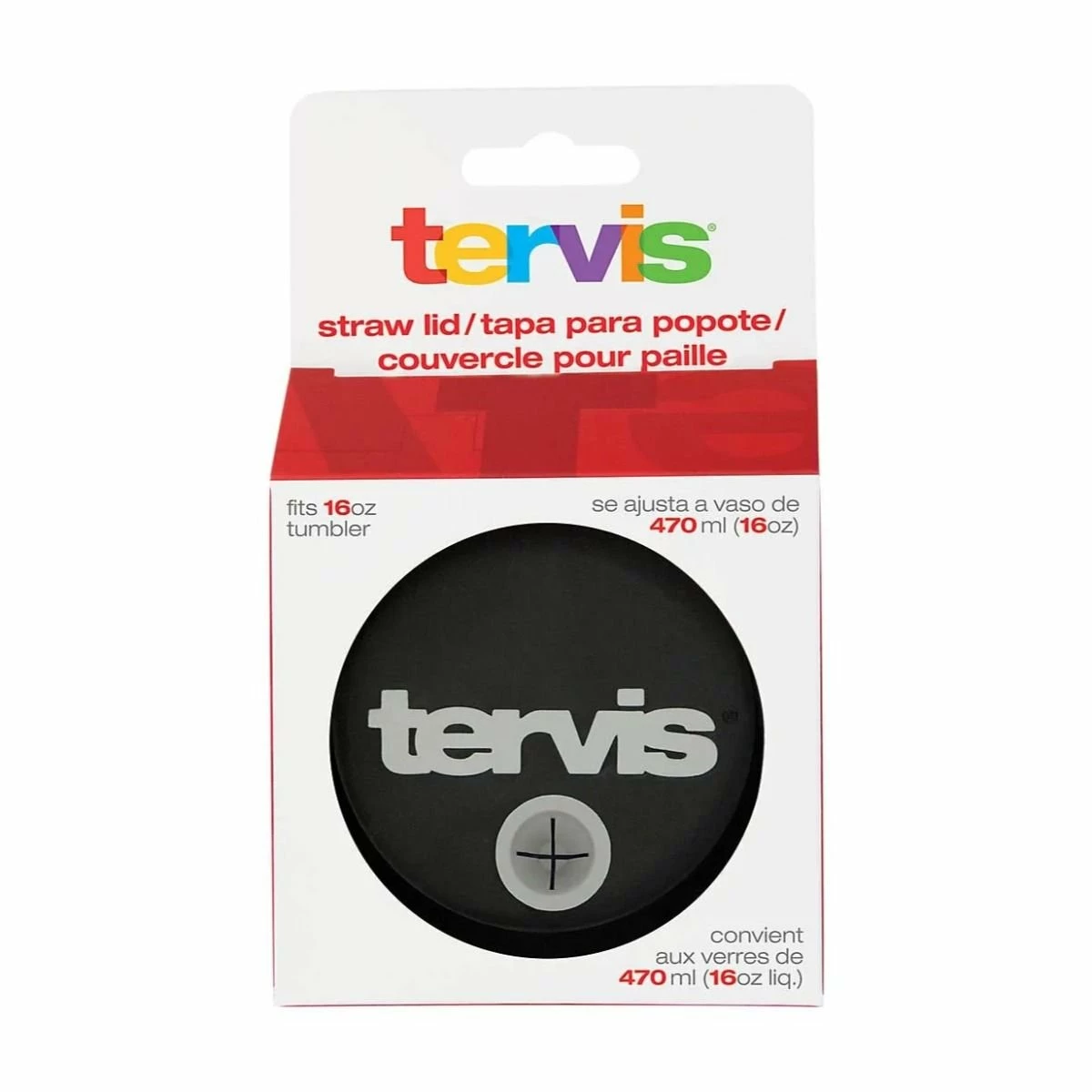 Tervis® Straw Lid | Fits 16oz Tumblers - Black 4 Tervis® Straw Lid | Fits 16oz Tumblers - Black - Image 2