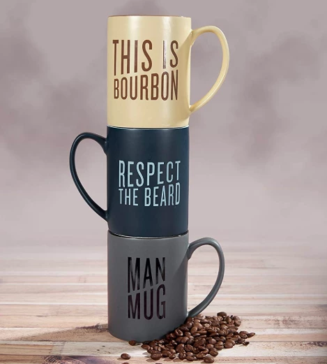 C.R Gibson (One Coast) C.R. Gibson Mug | Respect The Beard 4 C.R Gibson (One Coast) C.R. Gibson Mug | Respect The Beard - Image 2