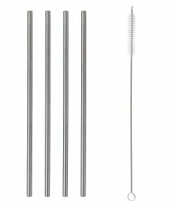 Typhoon PURE Metal Straws & Brush | Set Of 4