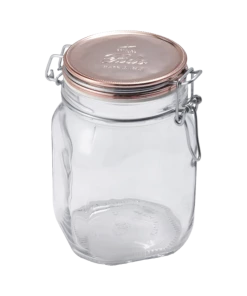 Bormioli Rocco 33.75oz Swing Top Fido Jar | Copper Lid