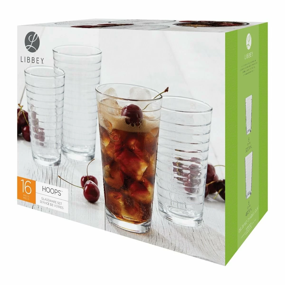 Libbey Hoops 16-Piece Glassware Set 4 Libbey Hoops 16-Piece Glassware Set - Image 2