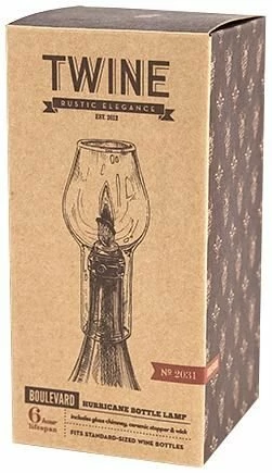 True Brands Hurricane Wine Bottle Lamp 4 True Brands Hurricane Wine Bottle Lamp - Image 2