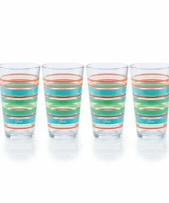 Fiesta® Drinkware Set Of 16 | Rainbow Radiance 12 Fiesta® Drinkware Set Of 16 | Rainbow Radiance -Glassware & Drinkware Shop 215rnb set4 1