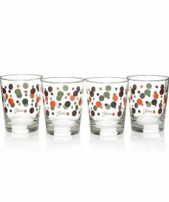 Fiesta® 15oz Double Old Fashioned Glasses (Set Of 4) | Slate Fiesta® Dots