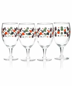 Fiesta® Drinkware Set Of 12 | Slate Fiesta® Dots -Glassware & Drinkware Shop 228439 1