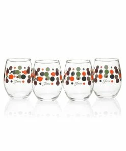 Fiesta® Drinkware Set Of 12 | Slate Fiesta® Dots -Glassware & Drinkware Shop 228919 1