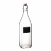 Bormioli Rocco 33.75oz Swing Top Glass Bottle With Chalkboard Label 1 Bormioli Rocco 33.75oz Swing Top Glass Bottle With Chalkboard Label -Glassware & Drinkware Shop 314720mbe321656