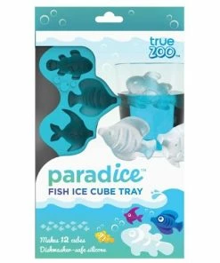 True Brands Fish Silicone Ice Cube Tray -Glassware & Drinkware Shop 3329 silicone true fabrications fish ice cube tray
