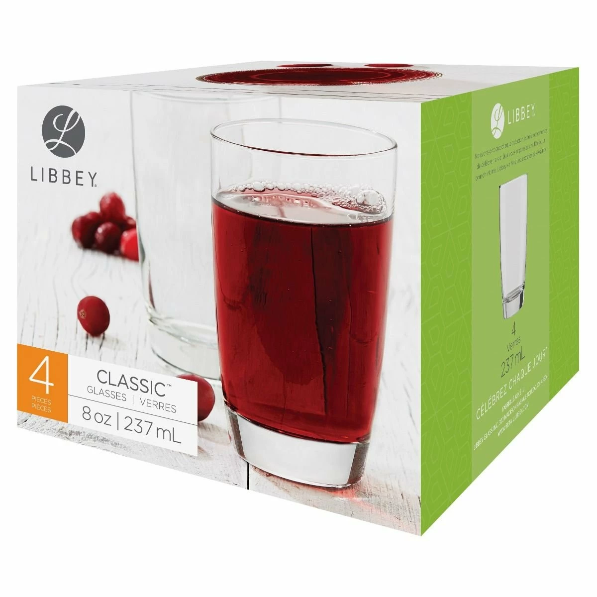 Libbey 8oz Juice Glasses (Set Of 4) | Classic 4 Libbey 8oz Juice Glasses (Set Of 4) | Classic - Image 2