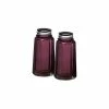 Mosser Glass Panel Salt And Pepper Shakers | Amethyst