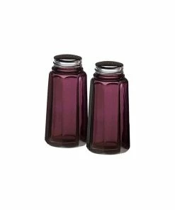 Mosser Glass Panel Salt And Pepper Shakers | Amethyst