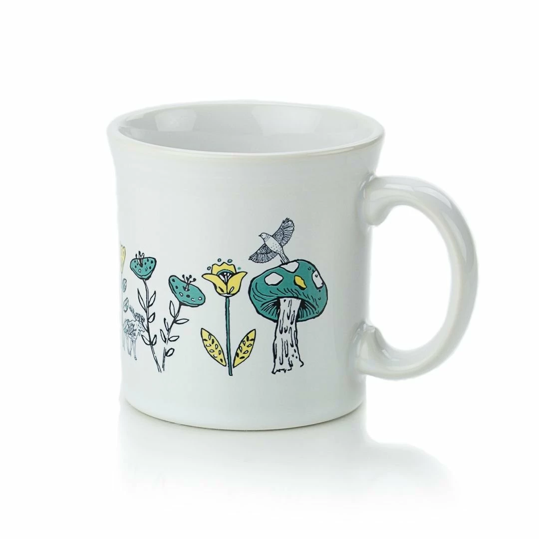 Fiesta® 12oz Java Mug | Nordic Woodland (White) 3 Fiesta® 12oz Java Mug | Nordic Woodland (White)