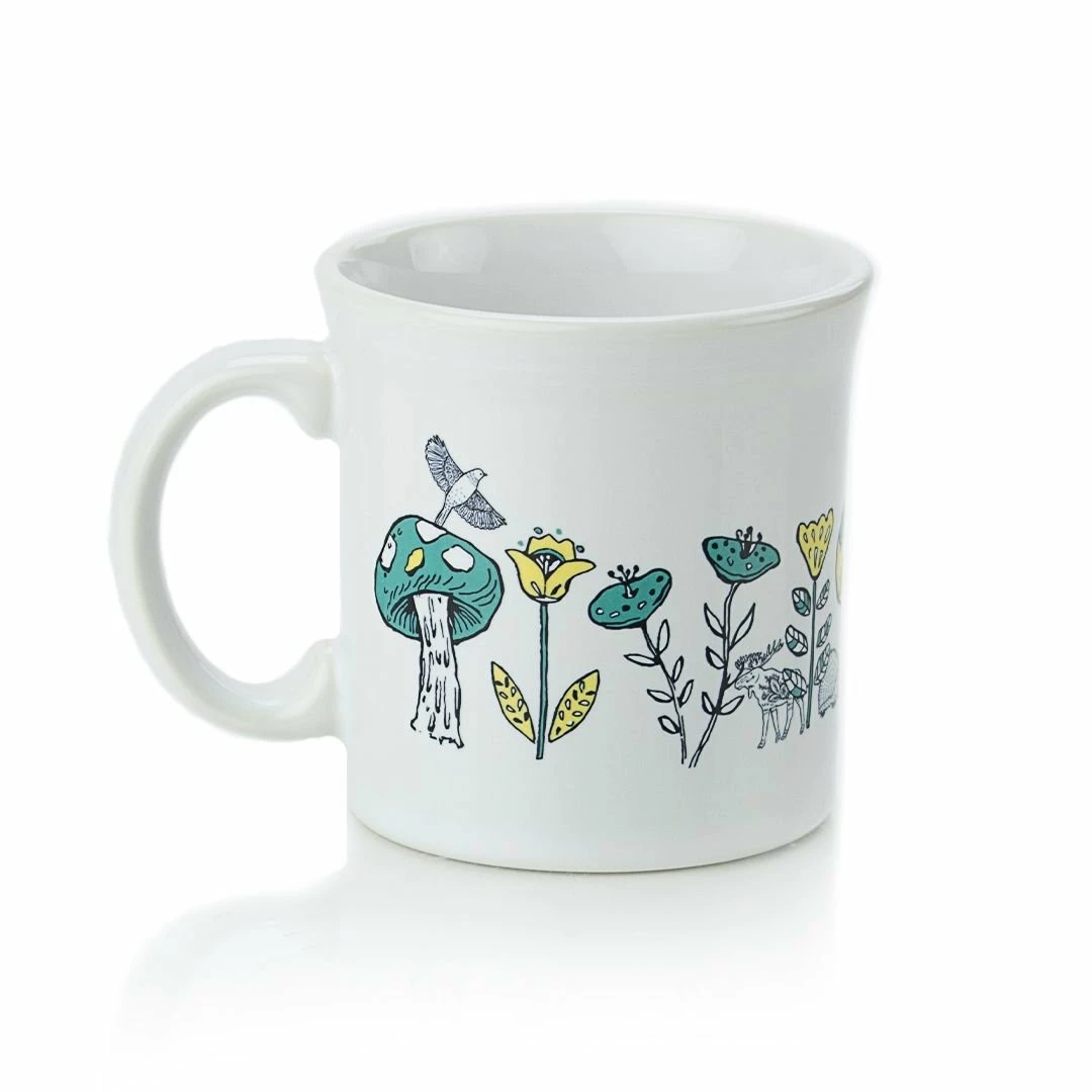 Fiesta® 12oz Java Mug | Nordic Woodland (White) 4 Fiesta® 12oz Java Mug | Nordic Woodland (White) - Image 2