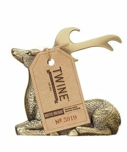 True Brands Rustic Holiday Gilded Deer Bottle Opener 7 True Brands Rustic Holiday Gilded Deer Bottle Opener -Glassware & Drinkware Shop 5919 v1 pkg1
