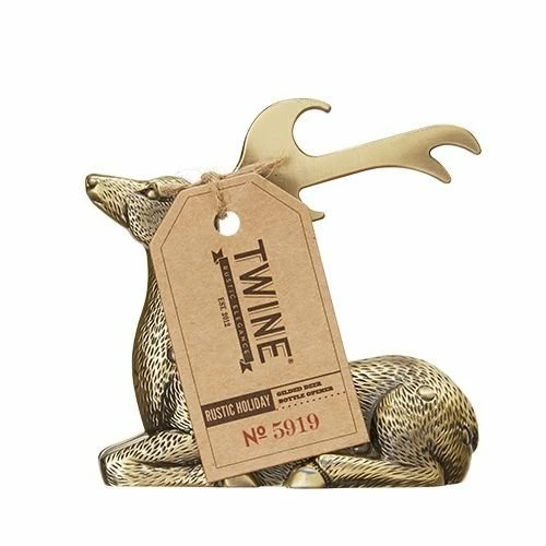 True Brands Rustic Holiday Gilded Deer Bottle Opener 4 True Brands Rustic Holiday Gilded Deer Bottle Opener - Image 3