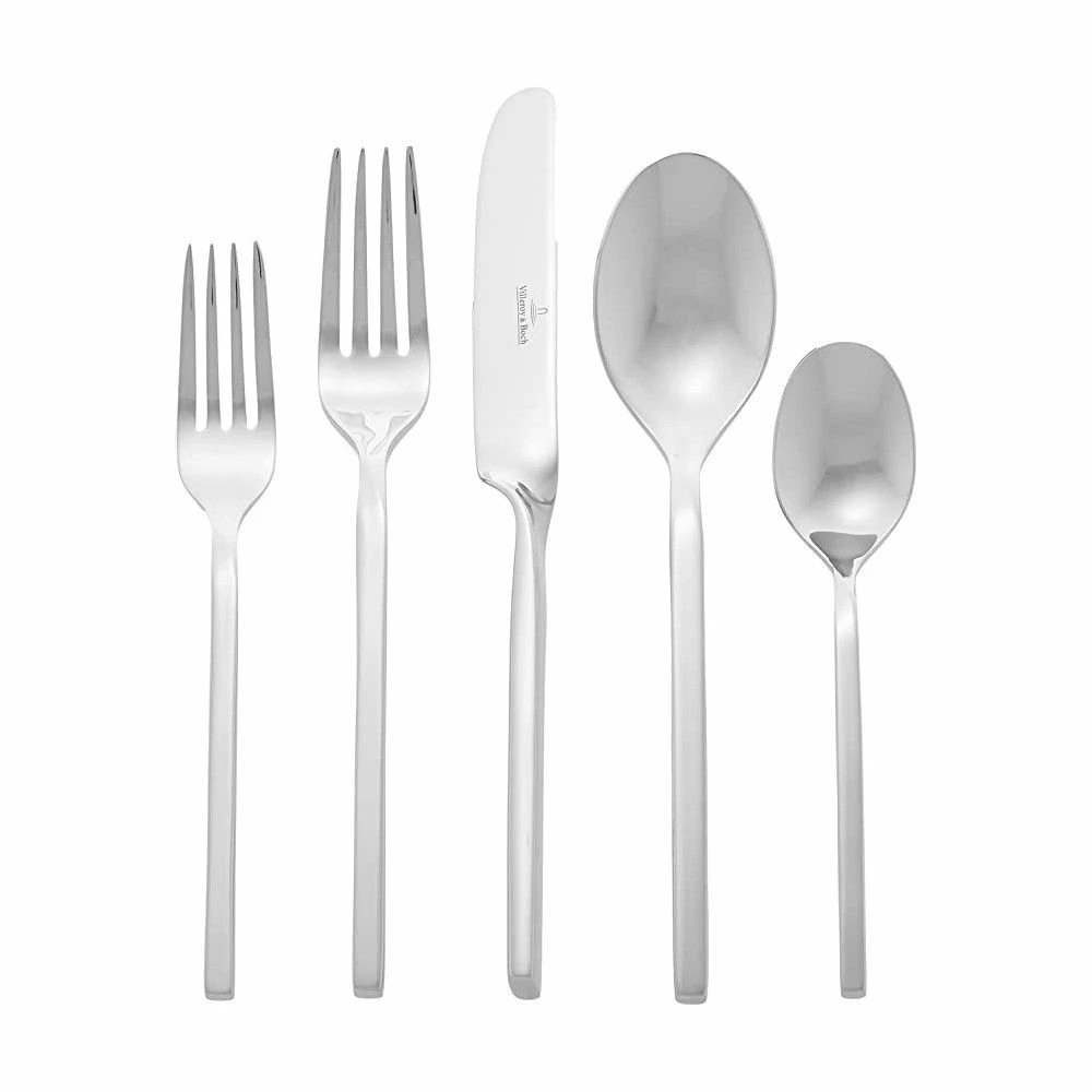 Villeroy & Boch 64-Piece Stainless Steel Flatware & Serving Set | New Wave 3 Villeroy & Boch 64-Piece Stainless Steel Flatware & Serving Set | New Wave
