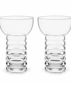 Viski® Crystal Pearl Diver Glasses