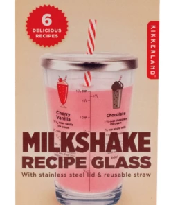 Kikkerland Recipe Glass | Milkshake