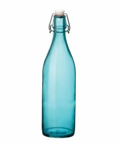 Bormioli Rocco 33.75oz Swing Top Giara Glass Bottle | Sky Blue