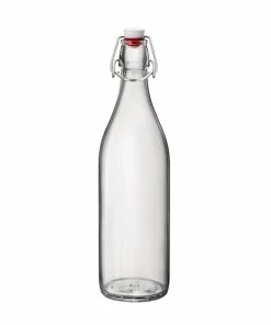 Bormioli Rocco 33.75oz Swing Top Giara Glass Bottle | Clear