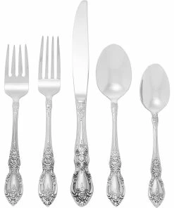Oneida 18/0 Stainless Steel 45-Piece Flatware Set | Wordsworth