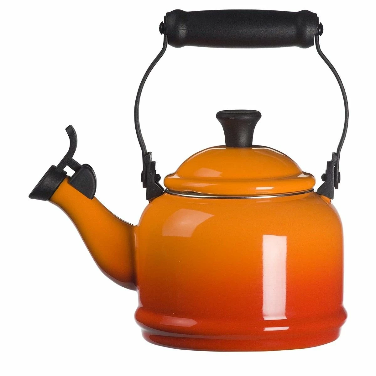 Le Creuset 1.25 Qt. Demi Kettle Tea Pot + 2 - 14oz Mugs Set | Flame Orange 5 Le Creuset 1.25 Qt. Demi Kettle Tea Pot + 2 - 14oz Mugs Set | Flame Orange - Image 3
