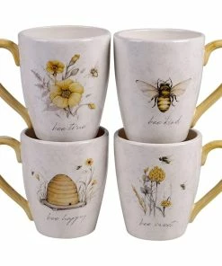 Certified International 16oz Mug (Set Of 4) | Bee Sweet