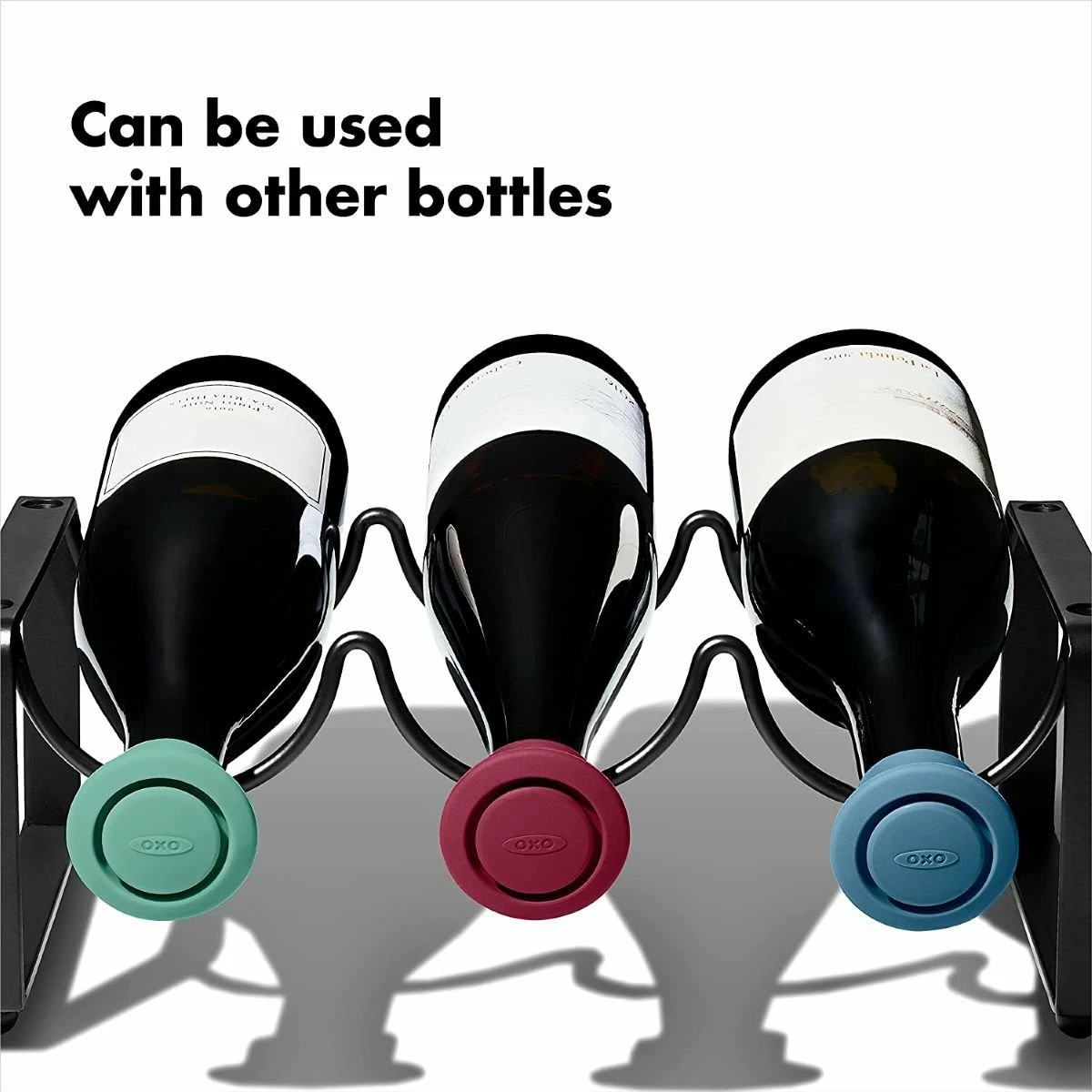 OXO Good Grips Silicone Wine Stoppers | Set Of 3 6 OXO Good Grips Silicone Wine Stoppers | Set Of 3 - Image 4