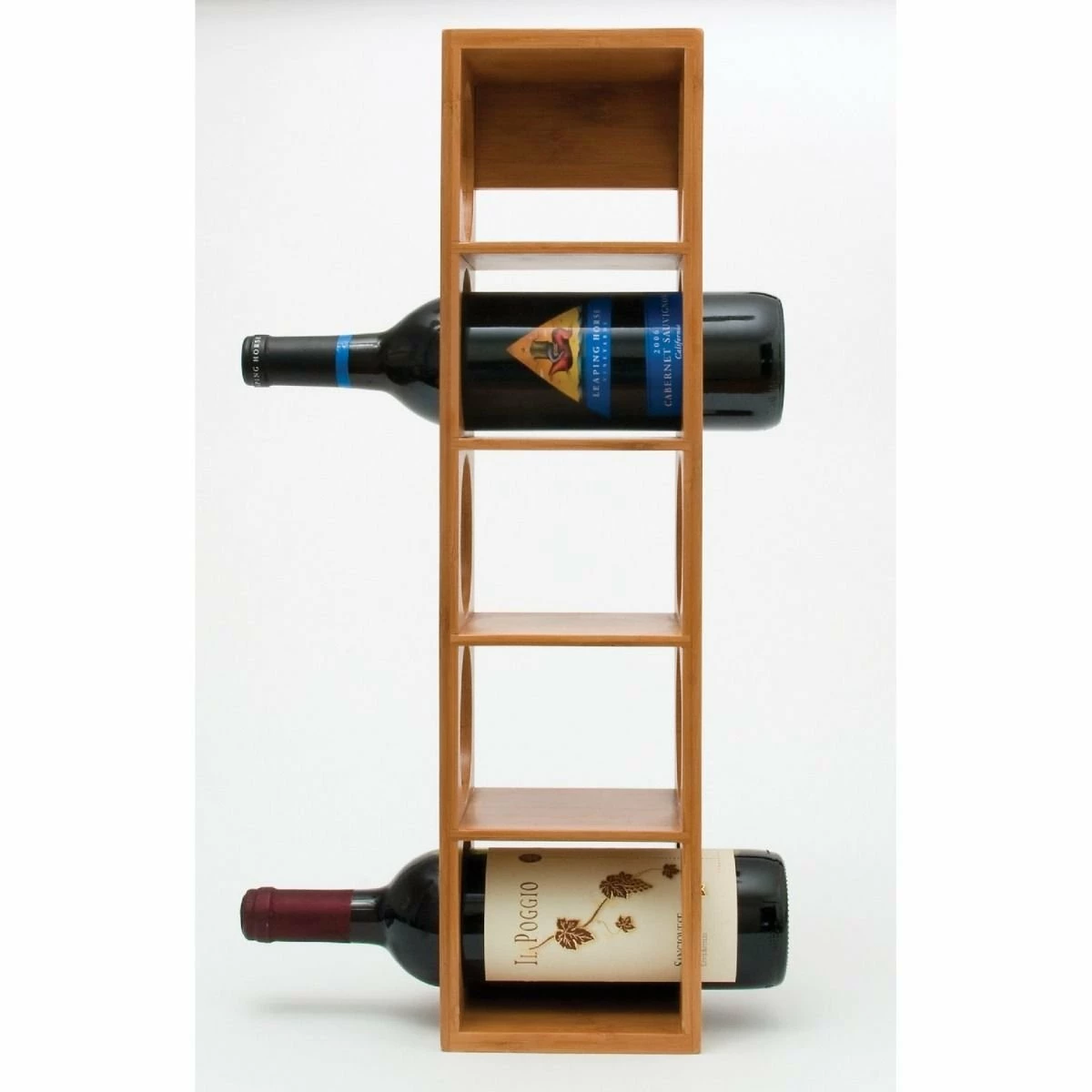 Lipper International Stacking 5-Bottle Wine Rack | Bamboo 8 Lipper International Stacking 5-Bottle Wine Rack | Bamboo - Image 6