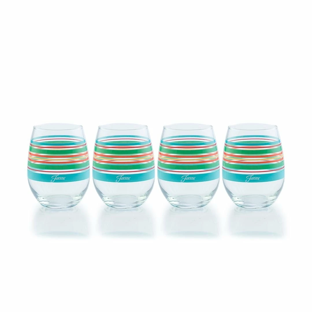 Fiesta® Drinkware Set Of 16 | Rainbow Radiance 7 Fiesta® Drinkware Set Of 16 | Rainbow Radiance - Image 5