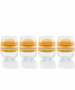 Fiesta® 15oz Stemless Glassware (Set Of 4) | Sienna Sunset