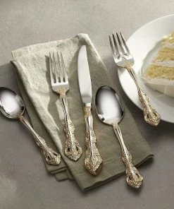 Oneida 18/10 Stainless Steel 20-Piece Flatware Set | Golden Michelangelo -Glassware & Drinkware Shop 91j wkj 3ul. ac sl1500