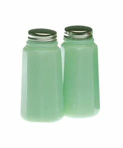 Mosser Glass Panel Salt And Pepper Shakers | Jade