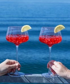 Viski® Angled Crystal Amaro Spritz Glasses 16 Viski® Angled Crystal Amaro Spritz Glasses -Glassware & Drinkware Shop 9428 true lifestyle 3