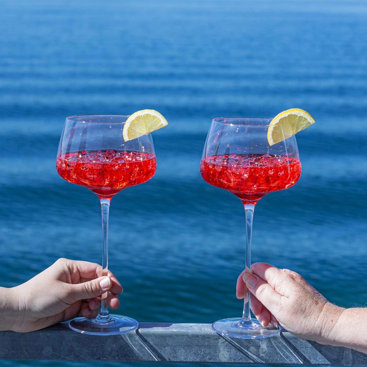 Viski® Angled Crystal Amaro Spritz Glasses 5 Viski® Angled Crystal Amaro Spritz Glasses - Image 3