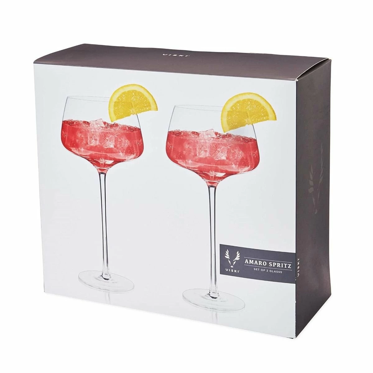 Viski® Angled Crystal Amaro Spritz Glasses 9 Viski® Angled Crystal Amaro Spritz Glasses - Image 7