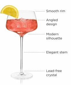 Viski® Angled Crystal Amaro Spritz Glasses 22 Viski® Angled Crystal Amaro Spritz Glasses -Glassware & Drinkware Shop amaro4