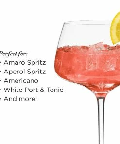 Viski® Angled Crystal Amaro Spritz Glasses 24 Viski® Angled Crystal Amaro Spritz Glasses -Glassware & Drinkware Shop amaro6