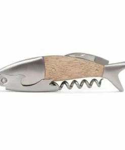 Kikkerland Corkscrew Bottle Opener | Fish