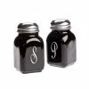 Mosser Glass Monogram Salt & Pepper Set | Black -Glassware & Drinkware Shop blacksp1